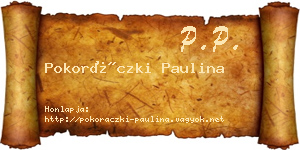 Pokoráczki Paulina névjegykártya